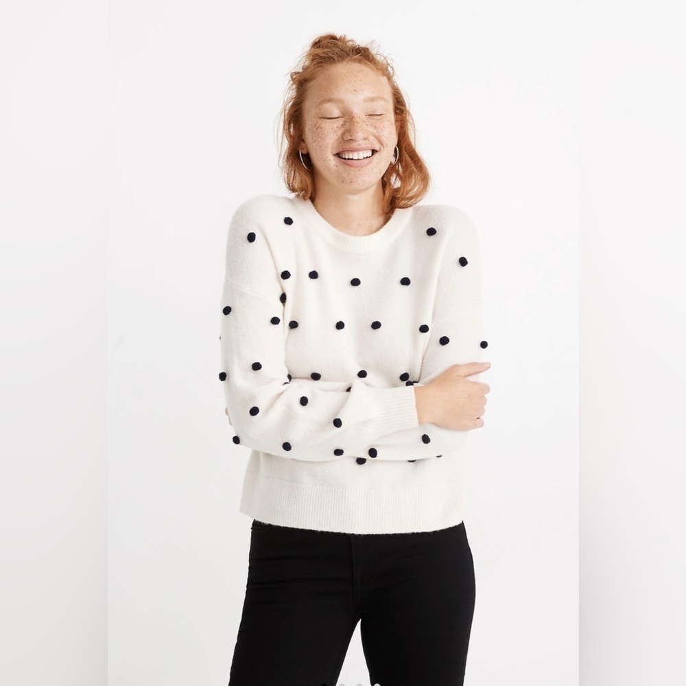 Madewell Brockton Bobble Sweater in Coziest Yarn, Size XXS